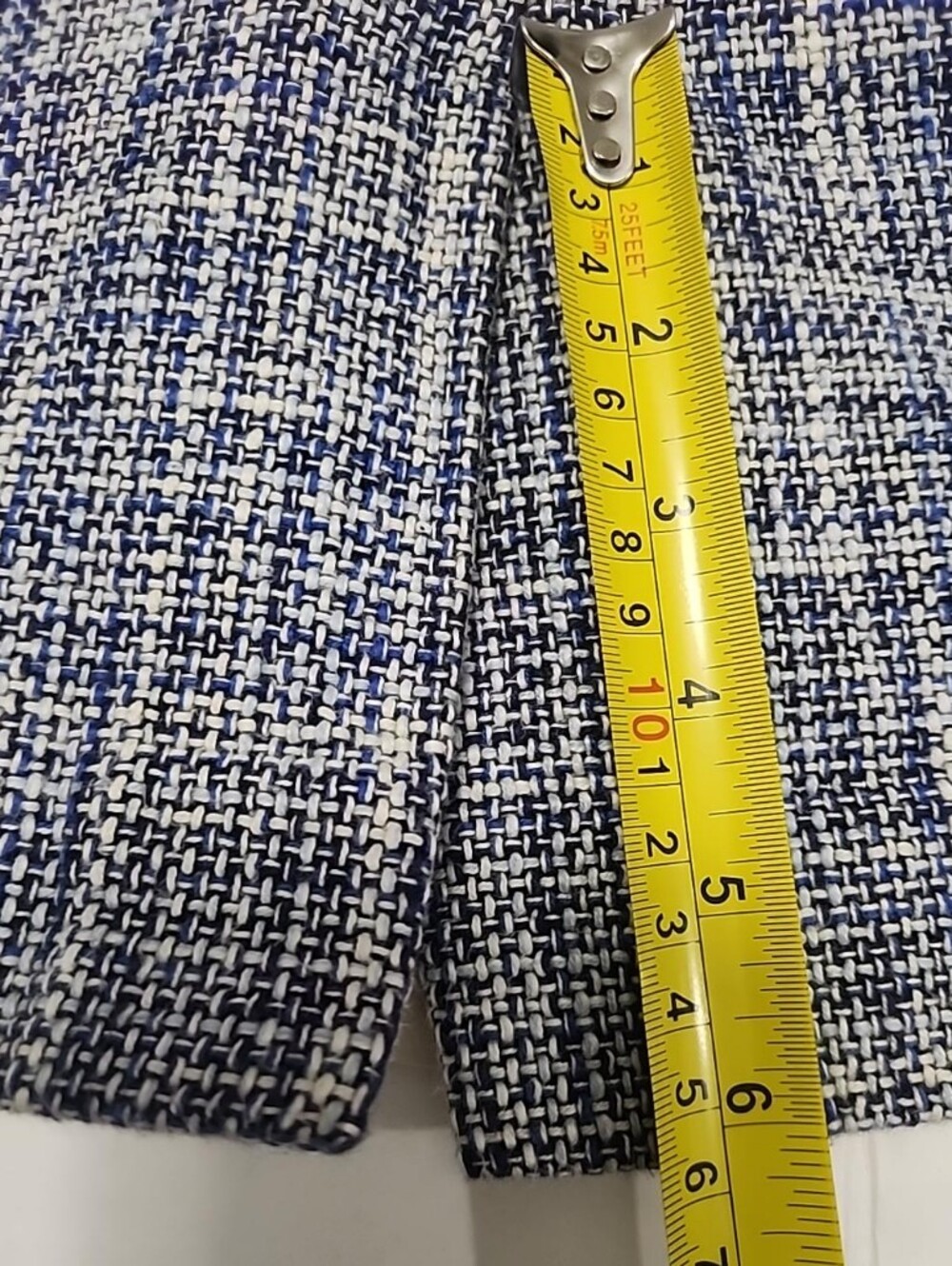 J.Crew No. 2 Blue White Tweed Pencil Skirt Coastal Preppy Quiet Luxury - Picture 14 of 14
